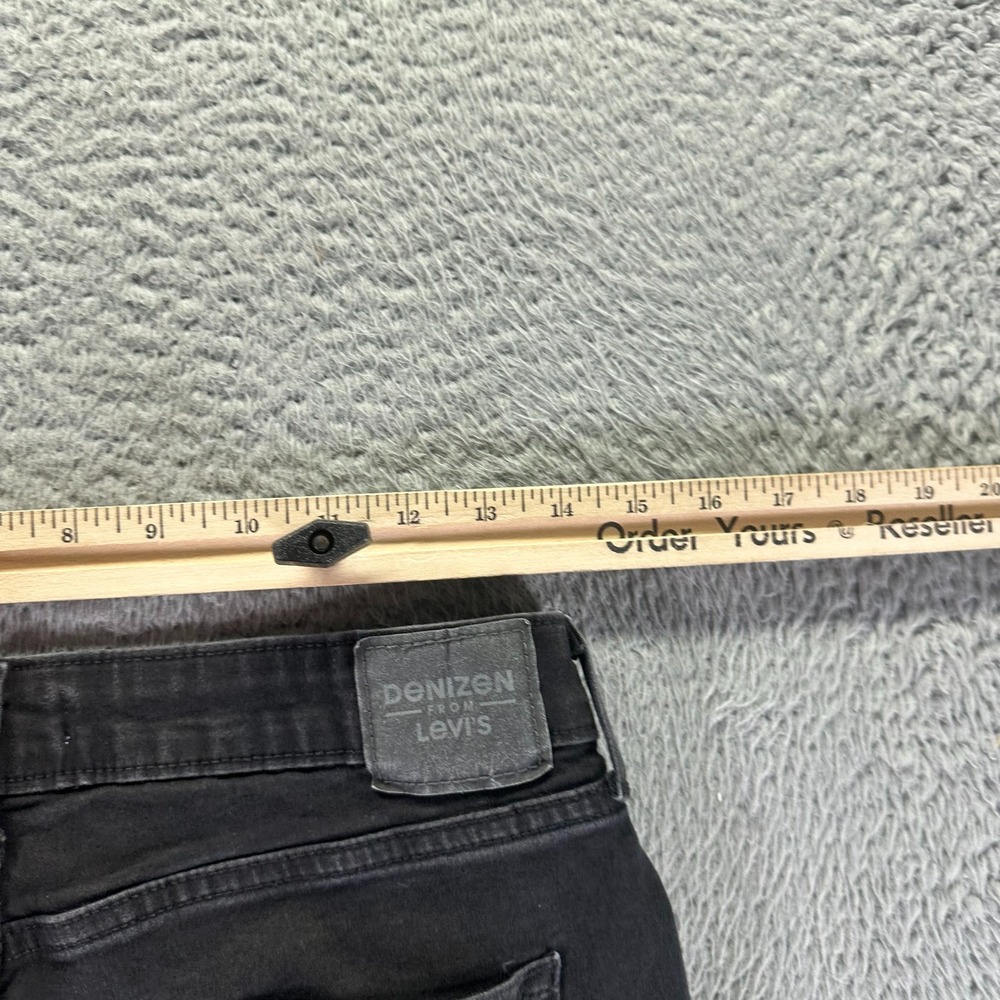 Denizen from Levi's Jeans Womens 10 Black Cotton Denim Skinny Distressed Stretch - Picture 9 of 11